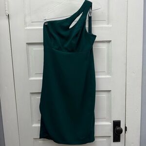 Avery G One Shoulder Teal Cocktail Dress Size 6